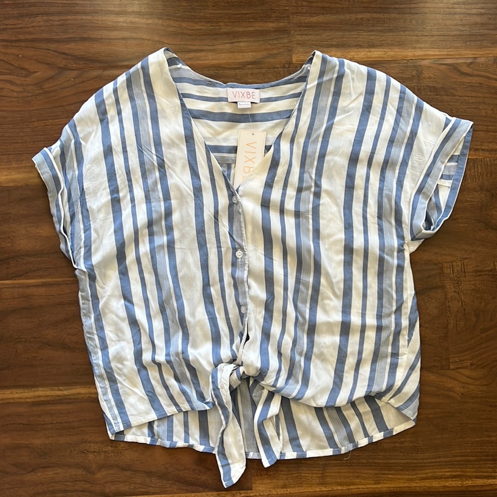 VIXBE Front Tie Top Size S